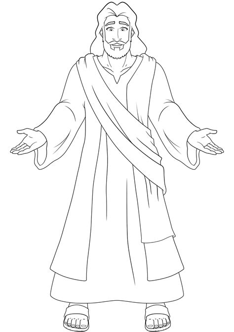 Printable Jesus Coloring Pages